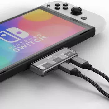 Satechi ST-HXRSDM — USB 3.2 Gen 2 Type-C dokstacija ar 100 W PD un MicroSD lasītāju, pelēka