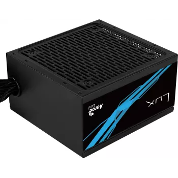 Aerocool LUX850 barošanas bloks 850W 80 Plus Bronze 230V 88% efektivitāte melns