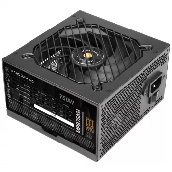 Mars Gaming MPB750SI barošanas bloks 750 W 24-pin ATX ATX Melns