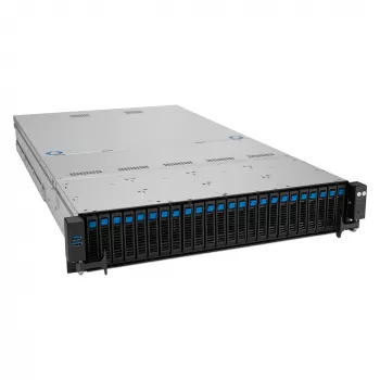 ASUS RS521A-E12-RS24U 2U statīva serveris Socket SP5 melns, sudrabs