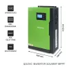 Qoltec 53886 off-grid hibrīdais saules invertors, 3,5 kW, 100 A MPPT, 24 V, tīra sinusoīda