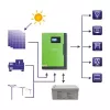Qoltec 53886 off-grid hibrīdais saules invertors, 3,5 kW, 100 A MPPT, 24 V, tīra sinusoīda