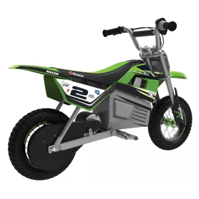 Elektriskais skrejritenis Razor Dirt Rocket SX350 McGrath — 24V, 22 km/h, 12 collu riteņi, viensēdeklis, melns