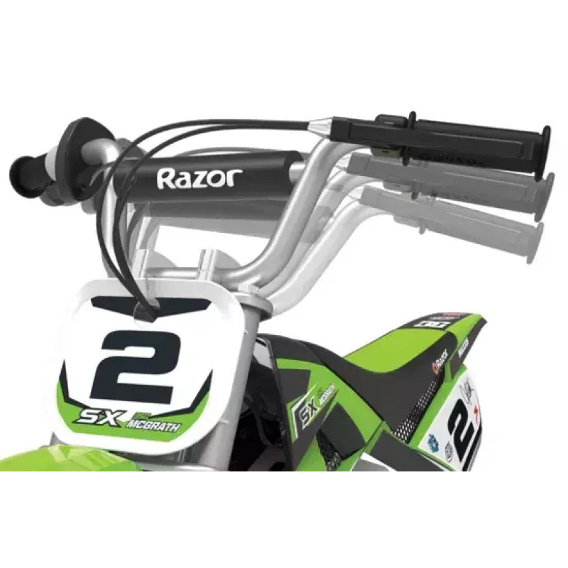 Elektriskais skrejritenis Razor Dirt Rocket SX350 McGrath — 24V, 22 km/h, 12 collu riteņi, viensēdeklis, melns