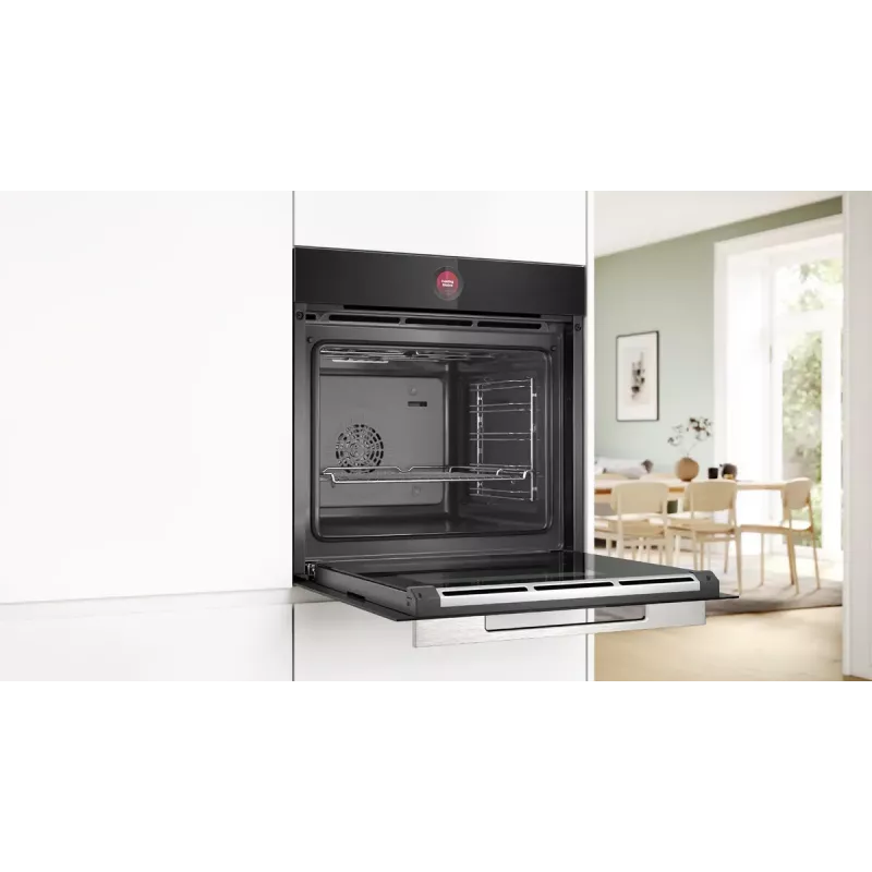 Iebūvējamā cepeškrāsns Bosch Serie 8 HBG7341B2 — elektriskā, 71 L, 3600 W, skārienvadība, melna