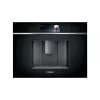 Iebūvējamā espresso automāts Siemens CT718L1B0 — 2.4 L ūdens tvertne, 19 bāri, iebūvēta dzirnaviņa un piena putotājs, TFT skārienekrāns, melns