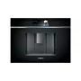 Iebūvējamā espresso automāts Siemens CT718L1B0 — 2.4 L ūdens tvertne, 19 bāri, iebūvēta dzirnaviņa un piena putotājs, TFT skārienekrāns, melns