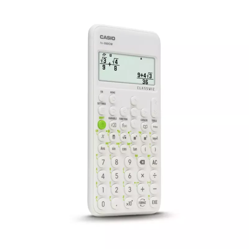 CASIO FX-350CW BOX zinātniskais kalkulators, kabatas formāta, pelēks
