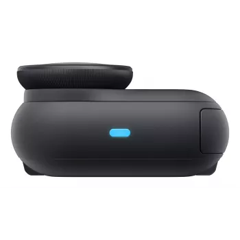 Sporta kamera Insta360 GO Ultra Standard Black — 4K Ultra HD 3840×2880, 1/1.28 coll sensora, 240 fps, Wi‑Fi, iebūvēts ekrāns, MicroSD, 52.9 g