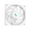 Šķidruma dzesētājs DeepCool LS520 SE WH — 240mm radiators, 2x 120mm PWM ventilatori, balts, vara pamatne