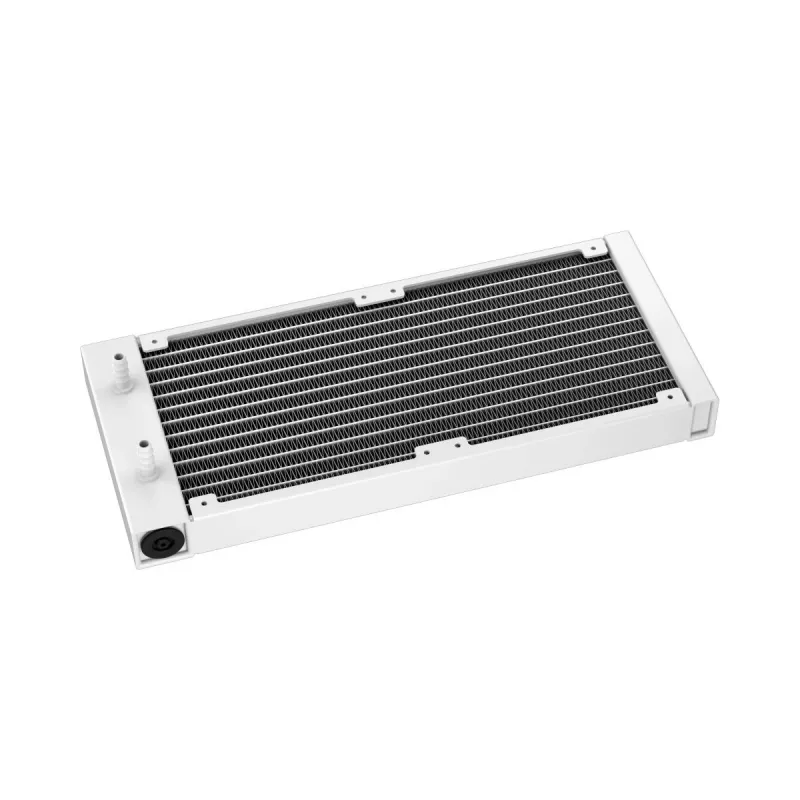Šķidruma dzesētājs DeepCool LS520 SE WH — 240mm radiators, 2x 120mm PWM ventilatori, balts, vara pamatne
