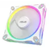 120 mm PC korpusa ventilators ASUS Prime MR120 ARGB Reverse White — 1600 RPM, 58 CFM, PWM, sleeve bearing