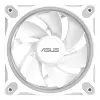 120 mm PC korpusa ventilators ASUS Prime MR120 ARGB Reverse White — 1600 RPM, 58 CFM, PWM, sleeve bearing
