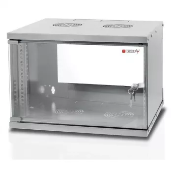 Techly I-CASE EL-1006G45 19 inch 6U sienas skapis, pelēks, salikts