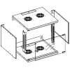 Techly I-CASE EL-1006G45 19 inch 6U sienas skapis, pelēks, salikts