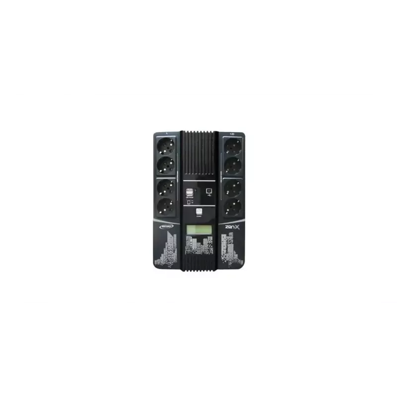 Nepārtrauktās barošanas avots UPS Infosec Zen-X 1000 1 kVA 600 W 8 kontaktligzdas