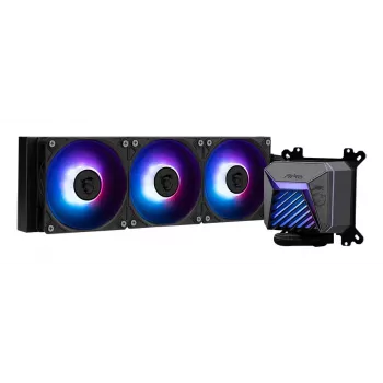 Šķidruma dzesēšanas sistēma MSI MAG Coreliquid A15 240 — 240 mm radiators, 2×120 mm ventilatori, LGA1700/AM4/AM5, melna