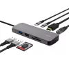 USB-C centrmezgls TRUST 25672 — HDMI, RJ-45, USB 3.2 Gen 1 Type-A/Type-C, SD/MicroSD, pelēks