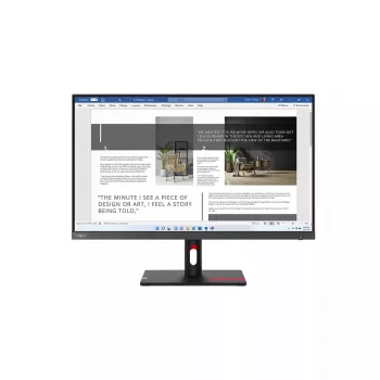 Monitors Lenovo ThinkVision S27i-30 27 colli Full HD IPS LED 1920×1080, 100 Hz, 300 cd/m², 6 ms, HDMI x2, VESA 100×100