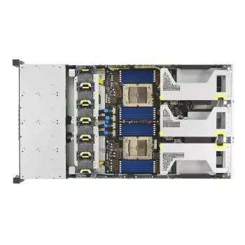 Servera platforma ASUS RS720A-E13-RS24G 2U AMD, 24x 2.5 collu sloti, 2x SP5 CPU, 24 DIMM DDR5, 3 TB max, Aspeed AST2600