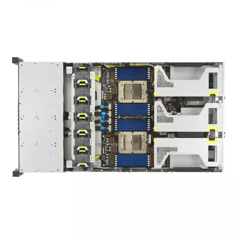 Servera platforma ASUS RS720A-E13-RS24G 2U AMD, 24x 2.5 collu sloti, 2x SP5 CPU, 24 DIMM DDR5, 3 TB max, Aspeed AST2600