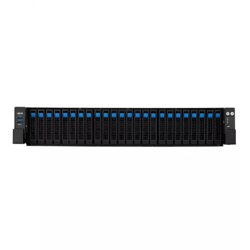 Servera platforma ASUS RS720A-E13-RS24G 2U AMD, 24x 2.5 collu sloti, 2x SP5 CPU, 24 DIMM DDR5, 3 TB max, Aspeed AST2600
