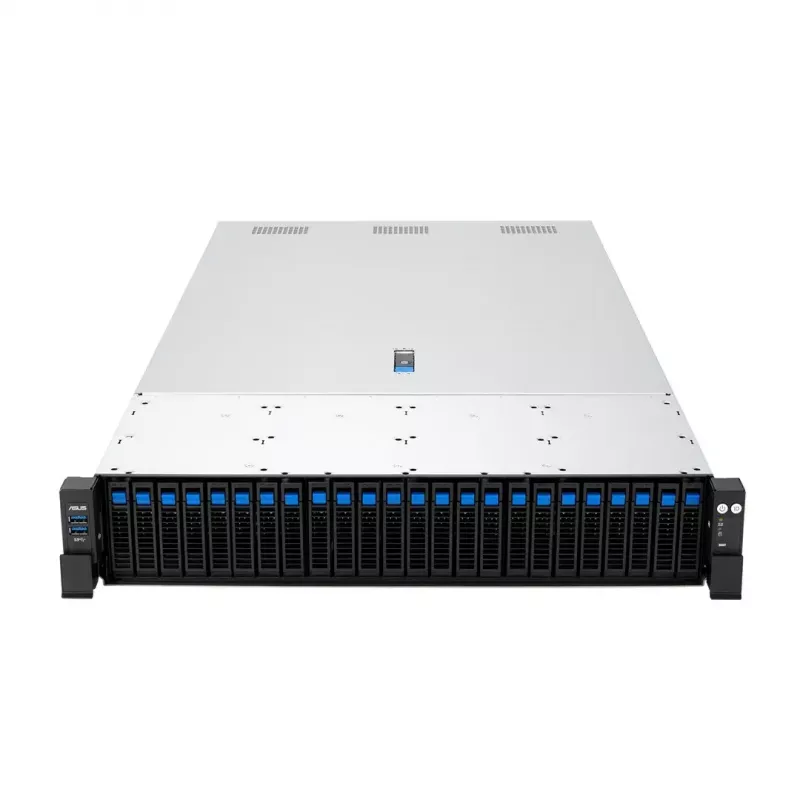 Servera platforma ASUS RS720A-E13-RS24G 2U AMD, 24x 2.5 collu sloti, 2x SP5 CPU, 24 DIMM DDR5, 3 TB max, Aspeed AST2600