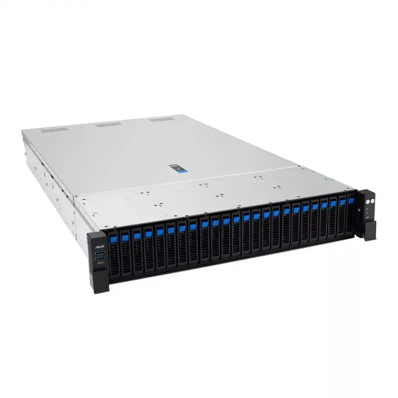 Servera platforma ASUS RS720A-E13-RS24G 2U AMD, 24x 2.5 collu sloti, 2x SP5 CPU, 24 DIMM DDR5, 3 TB max, Aspeed AST2600