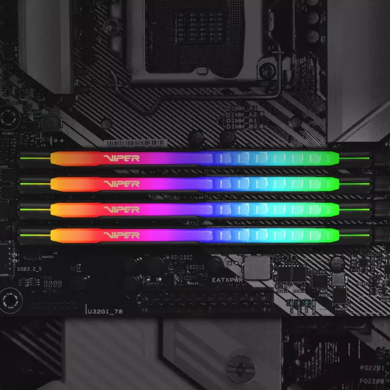 Patriot Viper Steel RGB DDR4 32GB (2x16GB) 3200MHz atmiņas komplekts