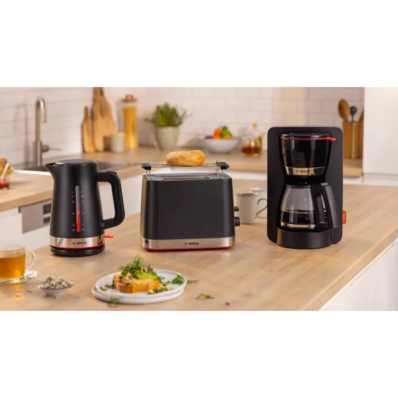 Elektriskā tējkanna Bosch MyMoment TWK3M123 — 1.7 L, 2400 W, melna