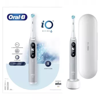 Elektriskā zobu birste Oral-B iO rotējoša pelēka