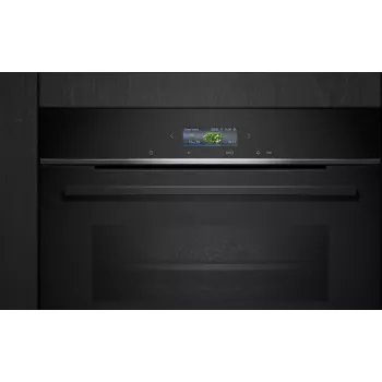 Siemens iQ700 HB734G1B1 cepeškrāsns 71 L 3600 W Melna