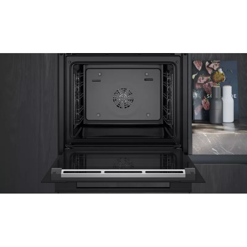 Siemens iQ700 HB734G1B1 cepeškrāsns 71 L 3600 W Melna