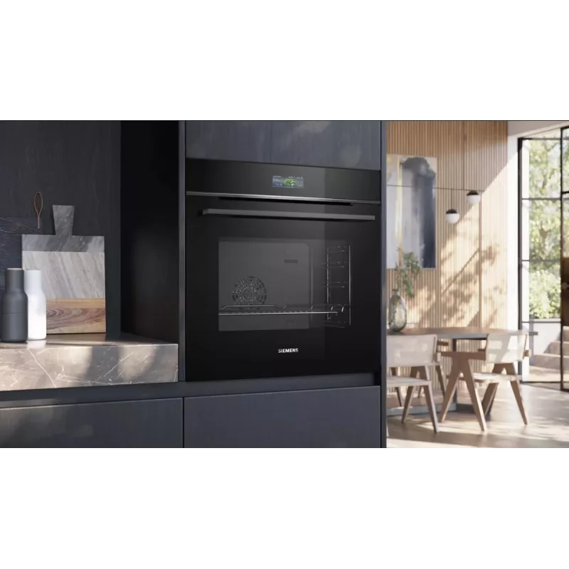 Siemens iQ700 HB734G1B1 cepeškrāsns 71 L 3600 W Melna