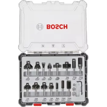 Bosch 2 607 017 471 frēzes uzgaļu komplekts 15 gab.