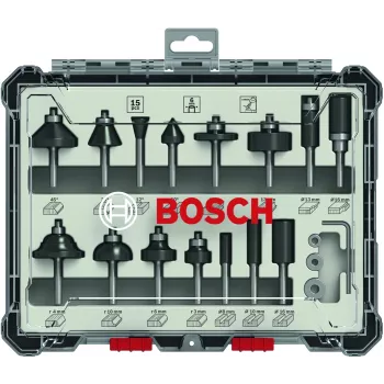 Bosch 2 607 017 471 frēzes uzgaļu komplekts 15 gab.