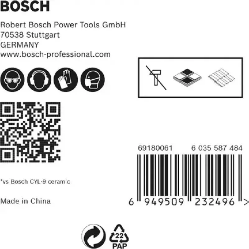 Bosch Expert 2 608 900 597 urbju komplekts 5 gab.