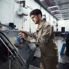 Bosch GEX 185-LI Profesionālā ekscentriskā slīpmašīna 10000 OPM Zila
