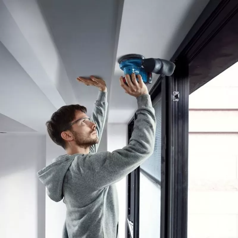 Bosch GEX 185-LI Profesionālā ekscentriskā slīpmašīna 10000 OPM Zila