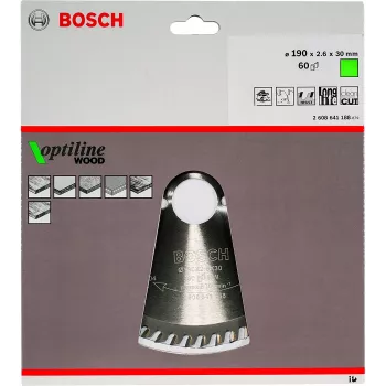 Zāģa asmens ripzāģim Bosch Optiline Wood 2608641188