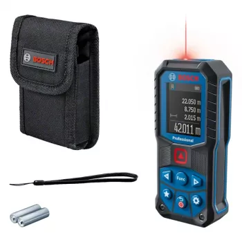 Lāzera attāluma mērītājs Bosch GLM 50-22 Professional IP65, 1,5V baterija, 200 g, ar uzglabāšanas futrāli