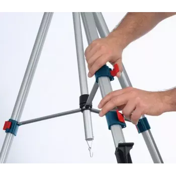 Bosch BT 250 Professional statīvs lāzera līmeņrādim 3 kājas Zils, Balts