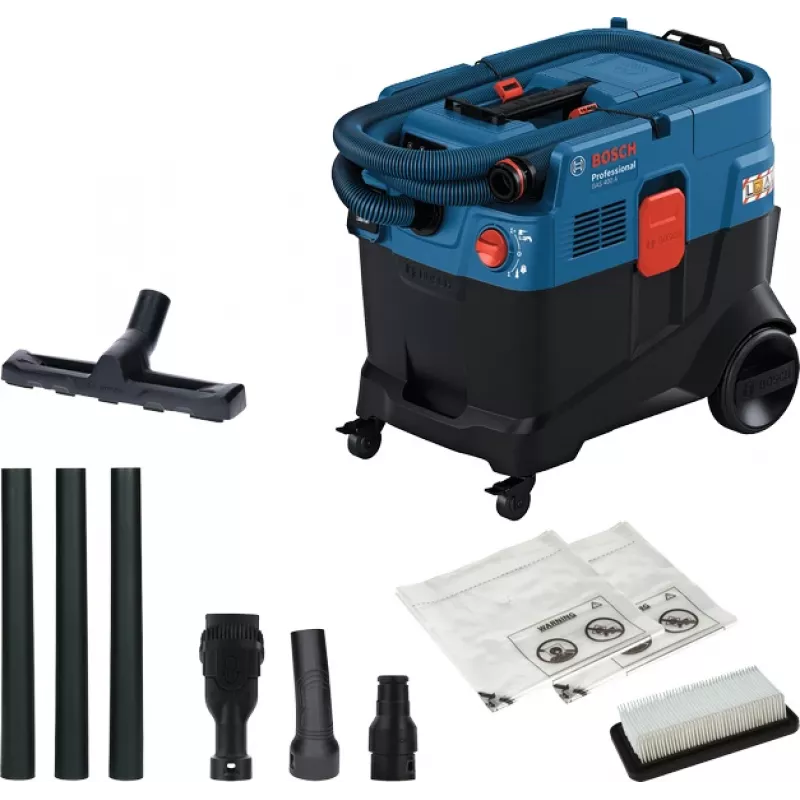 Bosch GAS 400 A Professional 40 L cilindriskais putekļsūcējs Slapjā&Sausā 1200 W Kombinētais