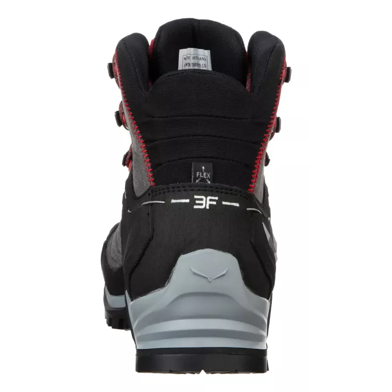 Salewa MTN Trainer Mid GTX vīriešu pārgājienu zābaki, ogles pelēki sarkani, āda zamšāda Vibram