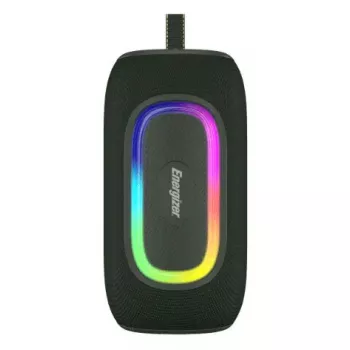 Pārnēsājams/ballīšu skaļrunis Energizer BTS163 — 16 W RMS, Bluetooth, Li‑Ion 1800 mAh, MicroSD, daudzkrāsu apgaismojums, melns