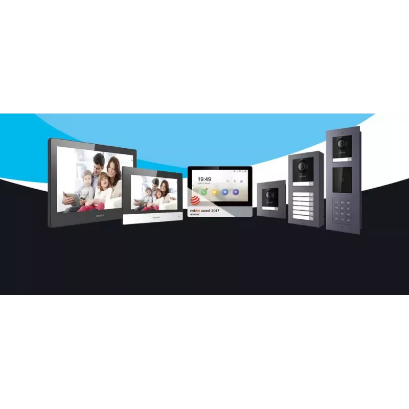 Video Domofona Panels Hikvision DS-KV8213-WME1(C) 2 MP Pelēks