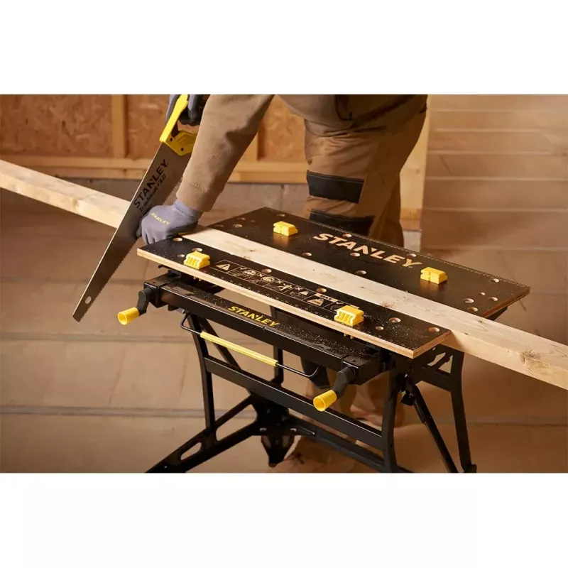 Galdniecības darbagalds Stanley STST83800-1 Bambuss Tērauds Melns Dzeltens 625mm