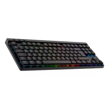 LOGITECH G515 LIGHTSPEED TKL bezvadu spēļu tastatūra, taktilā, melna, Qwertz Čehijas izkārtojums