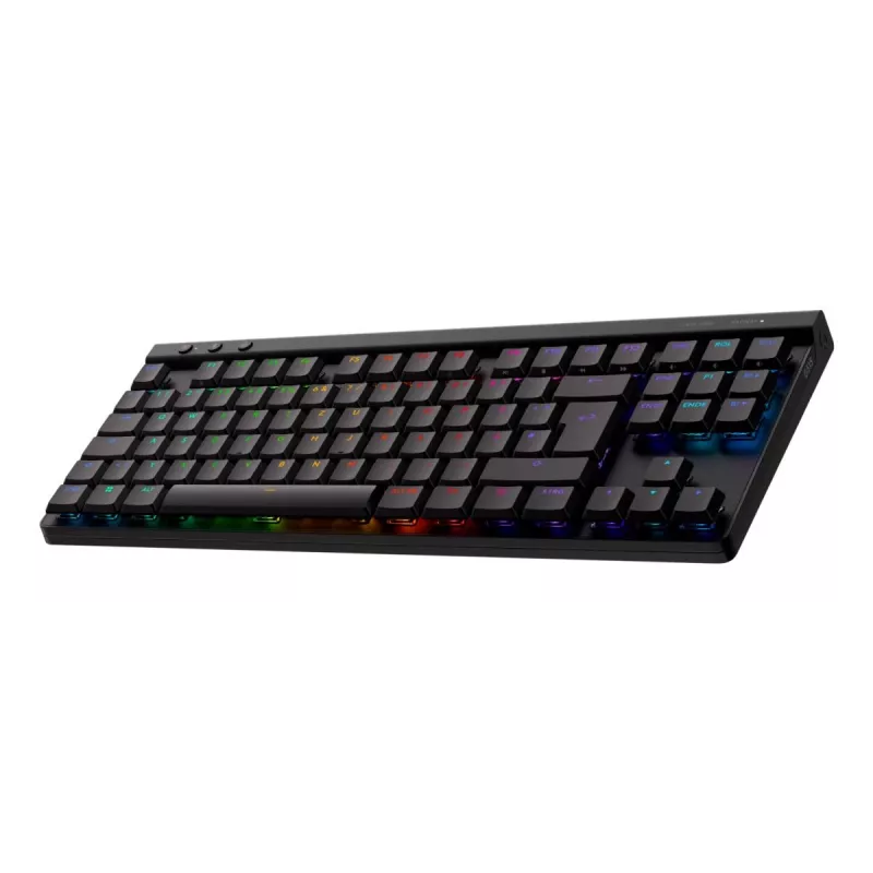 LOGITECH G515 LIGHTSPEED TKL bezvadu spēļu tastatūra, taktilā, melna, Qwertz Čehijas izkārtojums