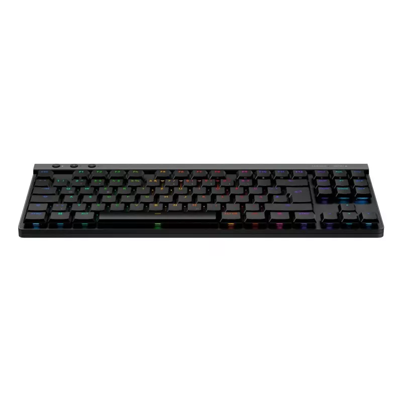 LOGITECH G515 LIGHTSPEED TKL bezvadu spēļu tastatūra, taktilā, melna, Qwertz Čehijas izkārtojums